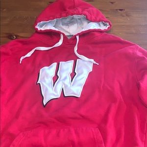 EUC University of Wisconsin Red and White Hoodie